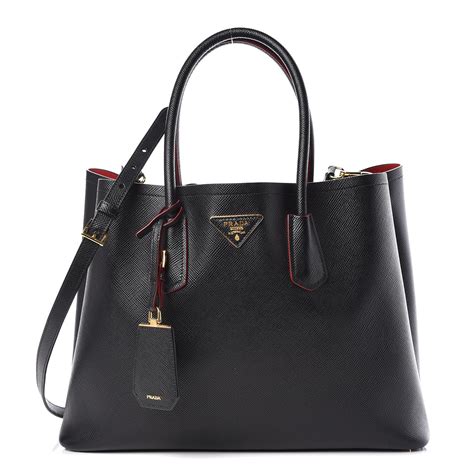 prada double cuir large|Prada saffiano cuir bag.